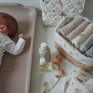 Набор муслиновых пеленок Cam Cam Copenhagen "Blueberries", 2 шт, микс с голубым, 70 x 70 см